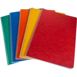 B&Uuml;ROLINE Spiralheft ass. 17,5x22cm 540252 liniert,8mm, 80g 48 Blatt