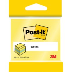 POST-IT Mini Cube 51x51mm 2012-L neon lemon 400 Blatt