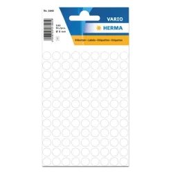 HERMA Markierungspunkte 8mm 1840 weiss 540 St&uuml;ck