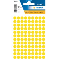 HERMA Markierungspunkte 8mm 1841 gelb 540 St&uuml;ck