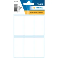 HERMA Etiketten 26&times;54mm 3754 weiss 42 St&uuml;ck