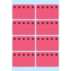 HERMA Tiefk&uuml;hletiketten 26x40mm 3772 rot 48 St&uuml;ck