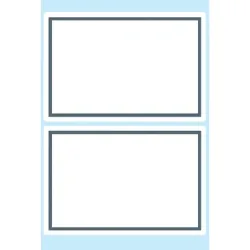 HERMA Heftschilder 55&times;82mm 5715 Rand grau, liniert 12 St&uuml;ck