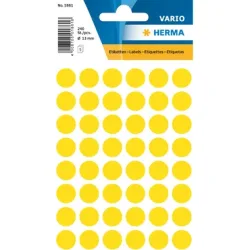 HERMA Markierungspunkte 13mm 1861 gelb 240 St&uuml;ck