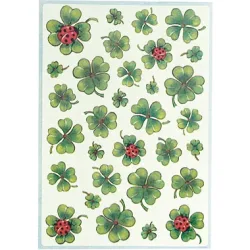 HERMA Etiketten Decor 84x120mm 5438 Kleebl&auml;tter 3 St&uuml;ck