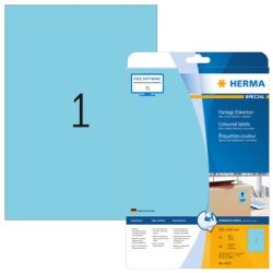 HERMA -  Etiketten Special A4 4423 blau 20 Stück, One Size