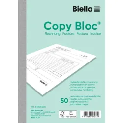 Biella, BIELLA Rechnung COPY-BLOC D/F A6 513625.00 selbstdurchschreib. 50x2 Blatt