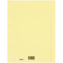 BIELLA Register Karton hellbraun A4 196405.00 5-teilig, blanko, 4 Loch