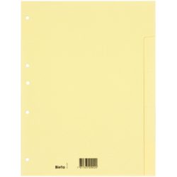 BIELLA Register Karton hellbraun A4 196405.00 5-teilig, blanko, 4 Loch