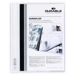 DURABLE Angebotshefter DURAPLUS 2579/02 f&uuml;r 100 Blatt A4 weiss