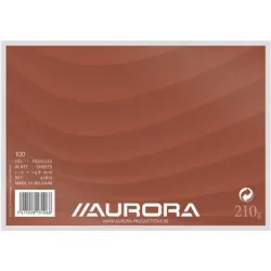 AURORA Karteikarten blanko A5 42810 weiss 100 St&uuml;ck