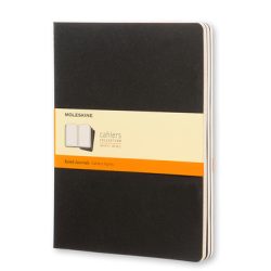 MOLESKINE Notizheft Cahier XL 25x19cm 705014 liniert, schwarz 3 St&uuml;ck
