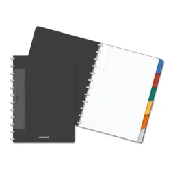 ADOC Spiralheft Pap-Ex Deluxe A4 6745.607 schwarz, kariert, 5mm 72 Blatt