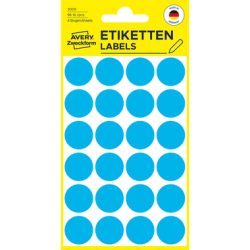 AVERY ZWECKFORM Markierungspunkte blau 3005 96 St&uuml;ck 18mm