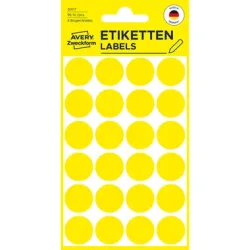 AVERY ZWECKFORM Markierungspunkte gelb 3007 96 St&uuml;ck 18mm