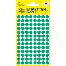 AVERY ZWECKFORM Markierungspunkte gr&uuml;n 3012 8mm 416 St&uuml;ck