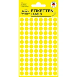 AVERY ZWECKFORM Markierungspunkte gelb 3013 8mm 416 St&uuml;ck