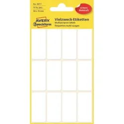 AVERY ZWECKFORM Etiketten 38&times;18mm 3077Z weiss 72 St&uuml;ck