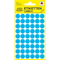 AVERY ZWECKFORM Markierungspunkte blau 3142 12mm 270 St&uuml;ck