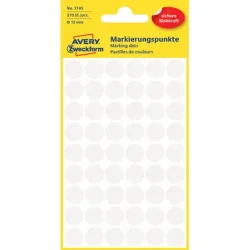AVERY ZWECKFORM Markierungspunkte weiss 3145 12mm 270 St&uuml;ck