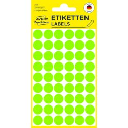 AVERY ZWECKFORM Markierungspunkte 12mm 3149Z gr&uuml;n 270 St&uuml;ck