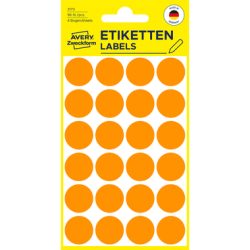 AVERY ZWECKFORM Markierungspunkte 18mm 3173Z orange 96 St&uuml;ck