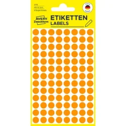 AVERY ZWECKFORM Markierungspunkte 8mm 3178Z orange 416 St&uuml;ck