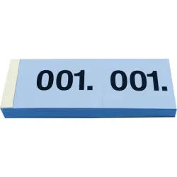 SIMPLEX Garderobenblock Nr. 1-100 13075 blau 100 Blatt