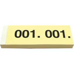 SIMPLEX Garderobenblock Nr. 1-100 13071 gelb 100 Blatt