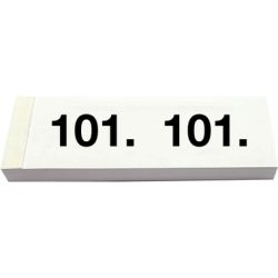 SIMPLEX Garderobenblock Nr. 101-200 13077 weiss 100 Blatt