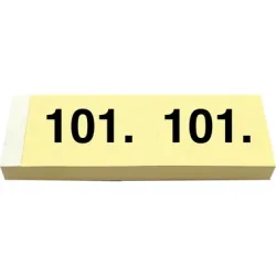 SIMPLEX Garderobenblock 101-200 13078 gelb 100 Blatt