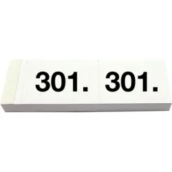 SIMPLEX Garderobenblock 301-400 13091 weiss 100 Blatt