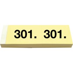 SIMPLEX Garderobenblock 301-400 13092 gelb 100 Blatt