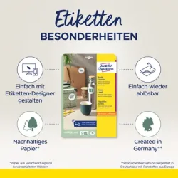 AVERY ZWECKFORM Etiketten 10mm L6019REV2 weiss 7875 St&uuml;ck