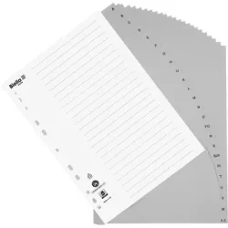 BIELLA Register PP grau A4 471424.00 A-Z