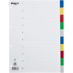 BIELLA Register PP farbig A4 46341000 10-teilig, blanko
