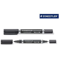 Staedtler Permanentmarker Lumocolor duo 348 Schwarz wasserfest: Ja 348-9