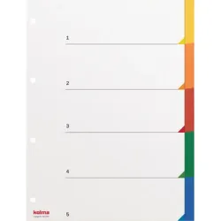 KOLMA Register PVC A4 19.054.20 5-teilig
