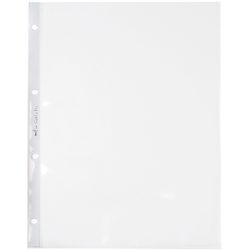 B&Uuml;ROLINE Zeigetaschen PVC 140 my A4 620210 transparent, glatt 100 St&uuml;ck