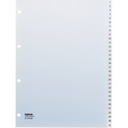 KOLMA Register transparent A4 21.314.00 1-31