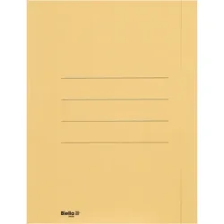 Biella - Einlagemappen A4 240 gm2 mit Seitenklappe - x 50, 22X31CM, Gelb