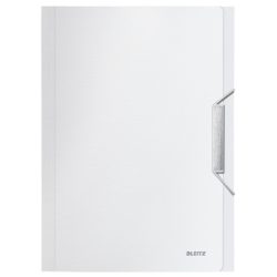 LEITZ Ordnungsmappe Style PP A4 39570004 weiss 6 F&auml;cher, 200 Blatt
