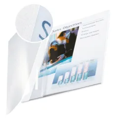 Leitz -  Buchbindemappe 3,5mm A4, 10 Stück, Weiss