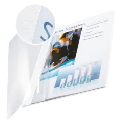 LEITZ Buchbindemappe 7mm A4 73990001 weiss 10 Stück