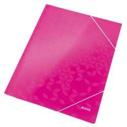 LEITZ Eckspannermappe WOW A4 39820023 pink