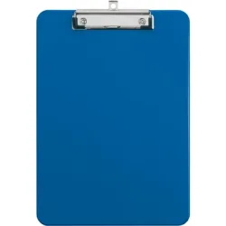 MAUL Schreibplatte Kunststoff A4 2340537 mit B&uuml;gelklemme, blau