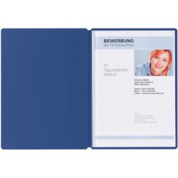 PAGNA Bewerbungsmappe Solo 5mm 22006-02 blau A4