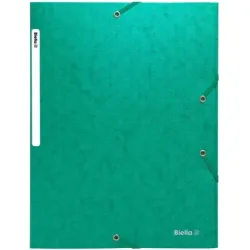 BIELLA Gummibandmappe A4 178400.30 gr&uuml;n, 590gm2 220 Bl.