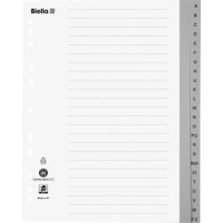 BIELLA Register PP grau A4 47842400 A-Z &uuml;berbreit
