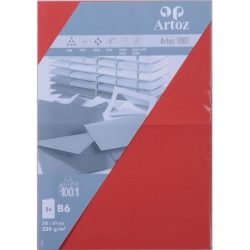 ARTOZ Karten 1001 B6 107362265 220g. rot 5 Blatt